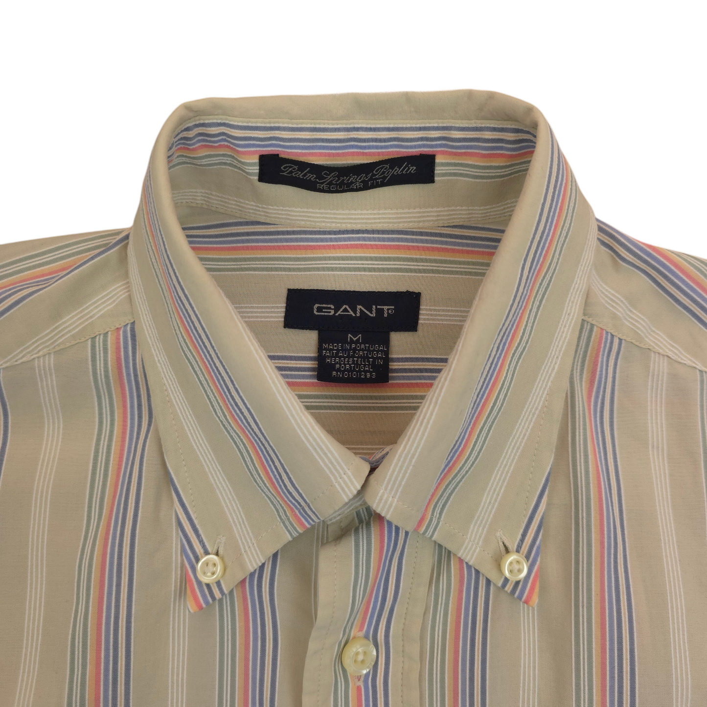 Vintage Gant Striped Button Up Shirt - L