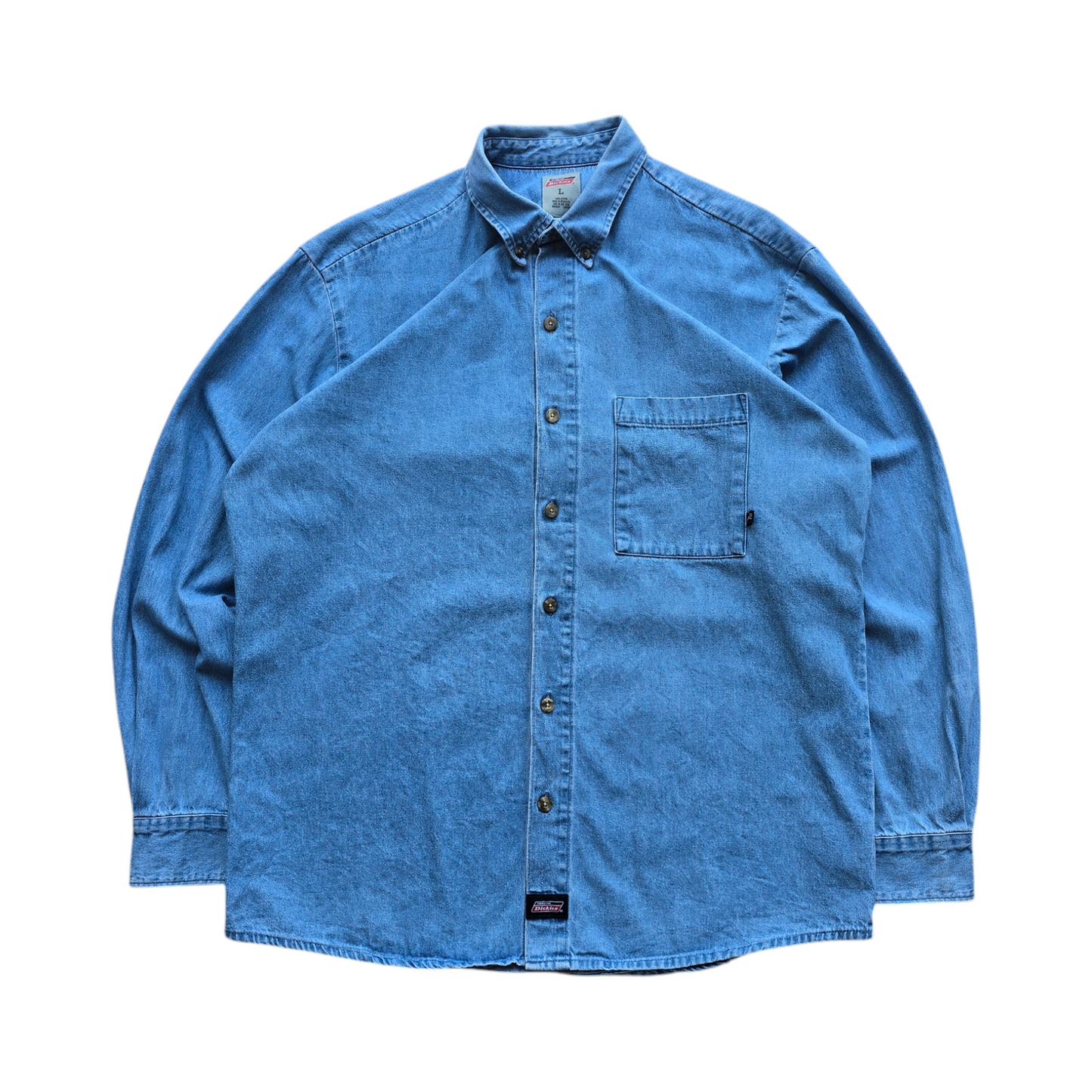 Vintage Dickies Denim Button Up Shirt - L
