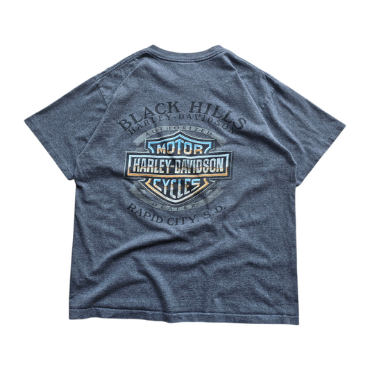 Vintage Y2K Harley Davidson 100 Years Pocket Tee - M/L