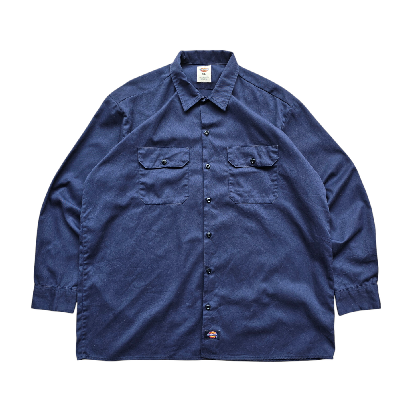Y2K Dickies Long Sleeve Button Up Work Shirt - XL