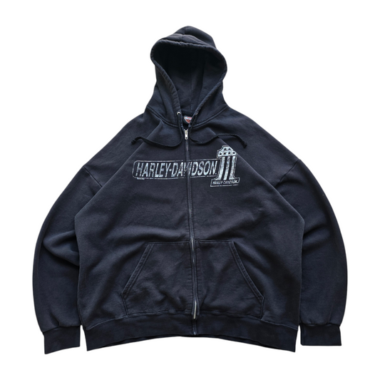 Harley Davidson Faded Full Zip Hoodie - XXL