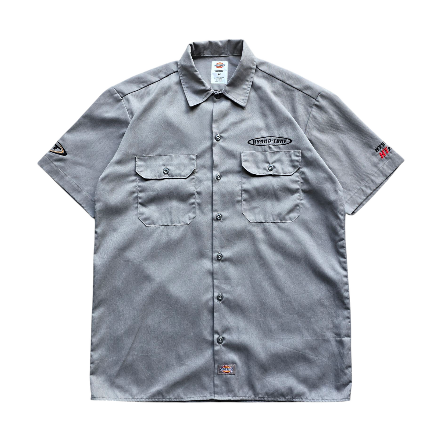 Y2K Dickies Short Sleeve Button Up Work Shirt - M