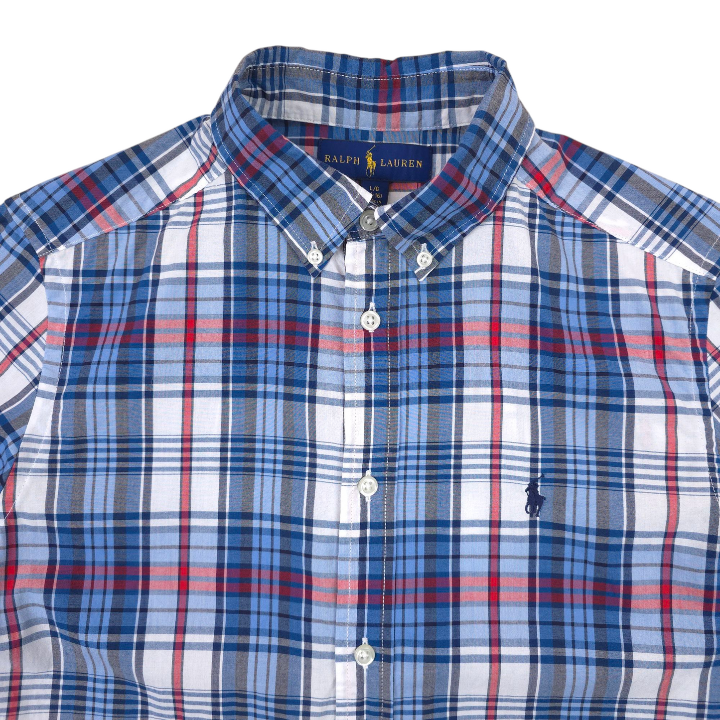 Ralph Lauren Short Sleeve Button Up Shirt - BOYS L