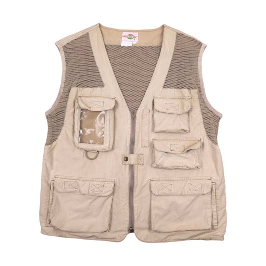 Vintage Mesh Tactical Fishing Vest - M/L