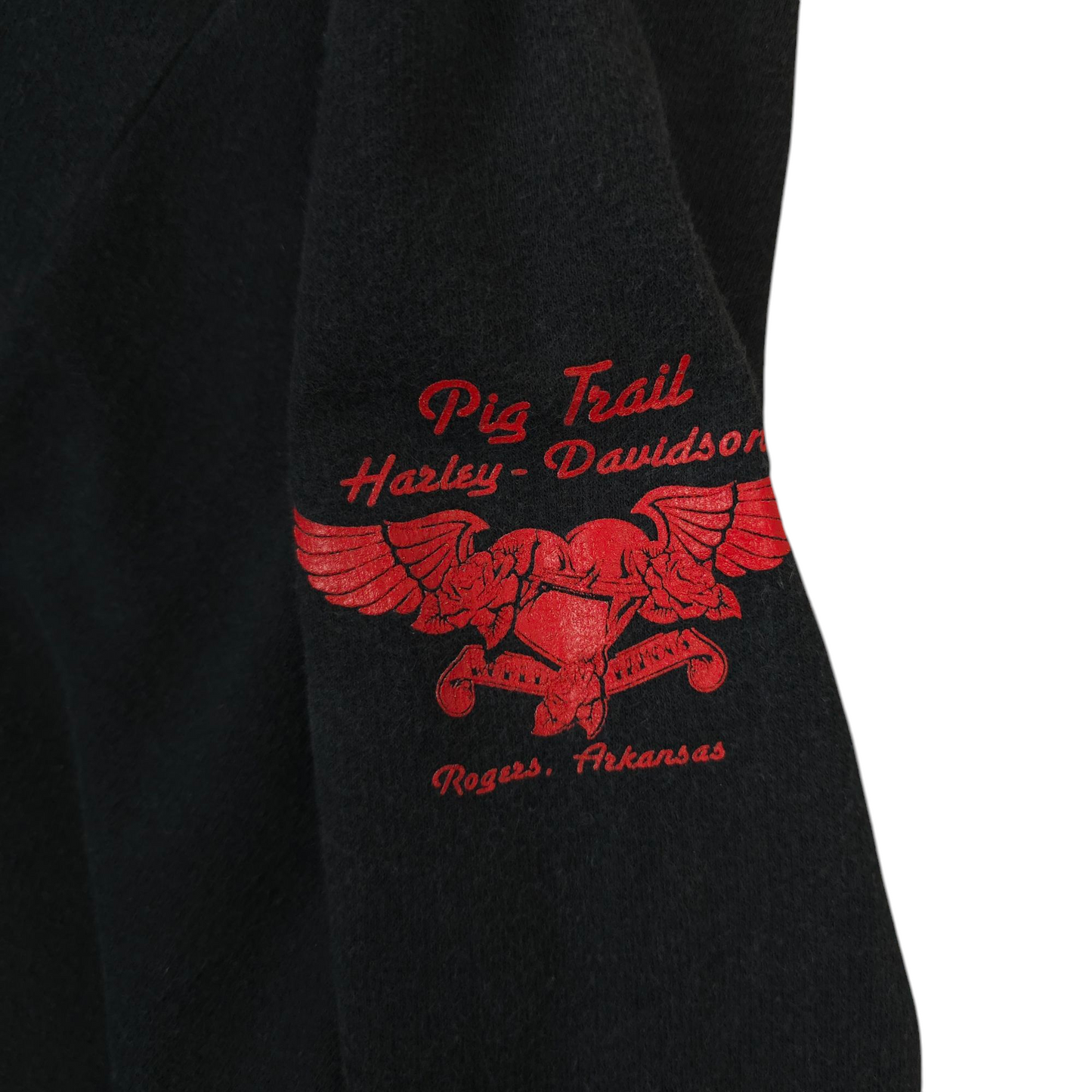 Y2K Harley Davidson Lightweight Full Zip Sweatshirt - WMNS M/L