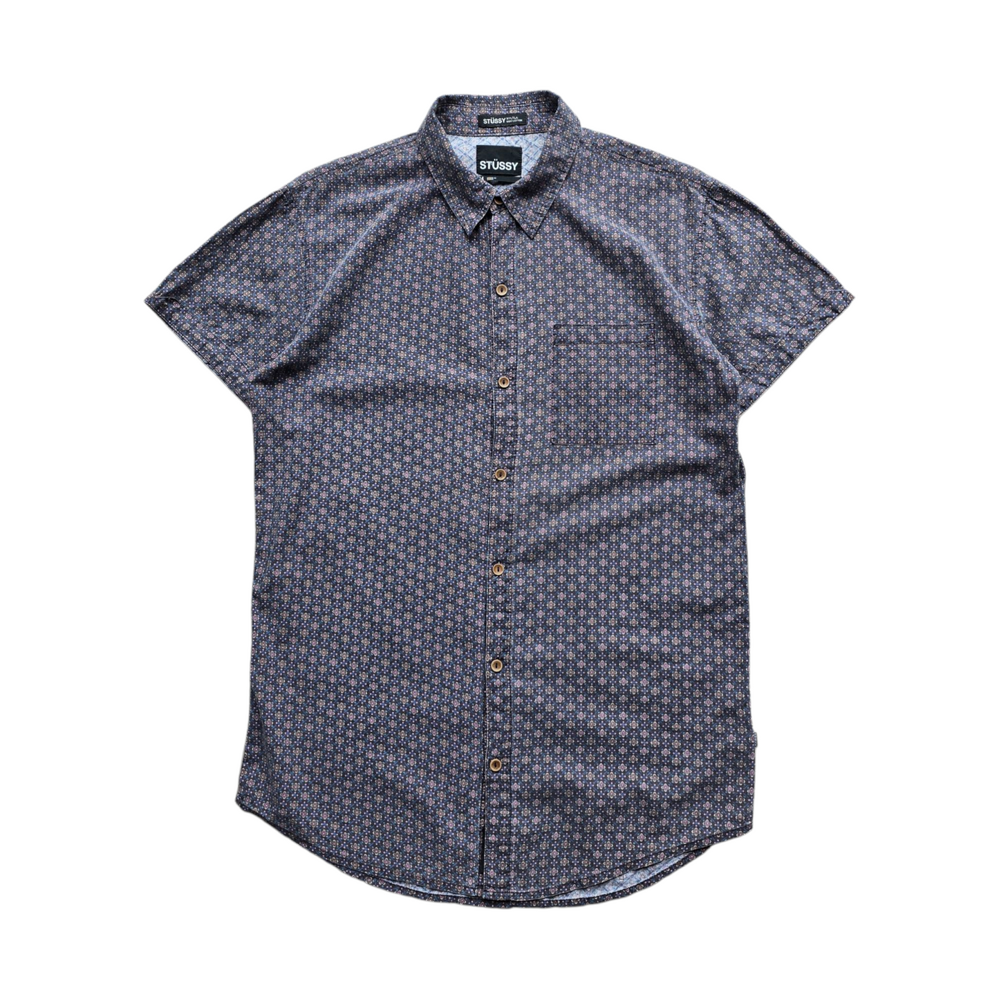 Stussy Short Sleeve Button Up Shirt - M