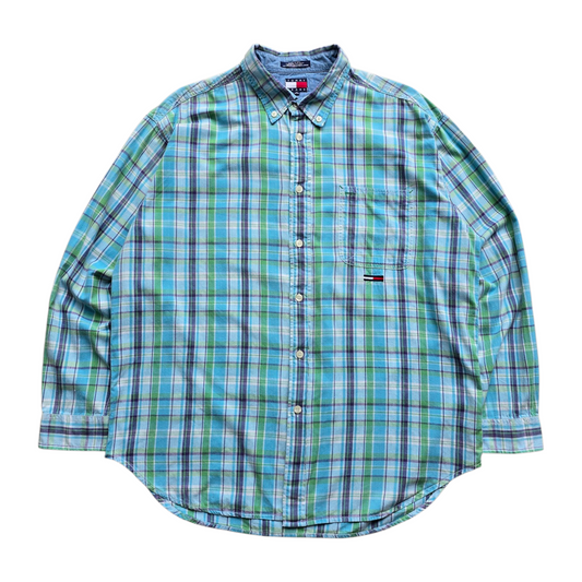 Vintage Tommy Hilfiger Long Sleeve Button Up Shirt - XL