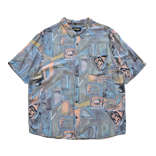 Wrangler Abstract Button Up Shirt - XL
