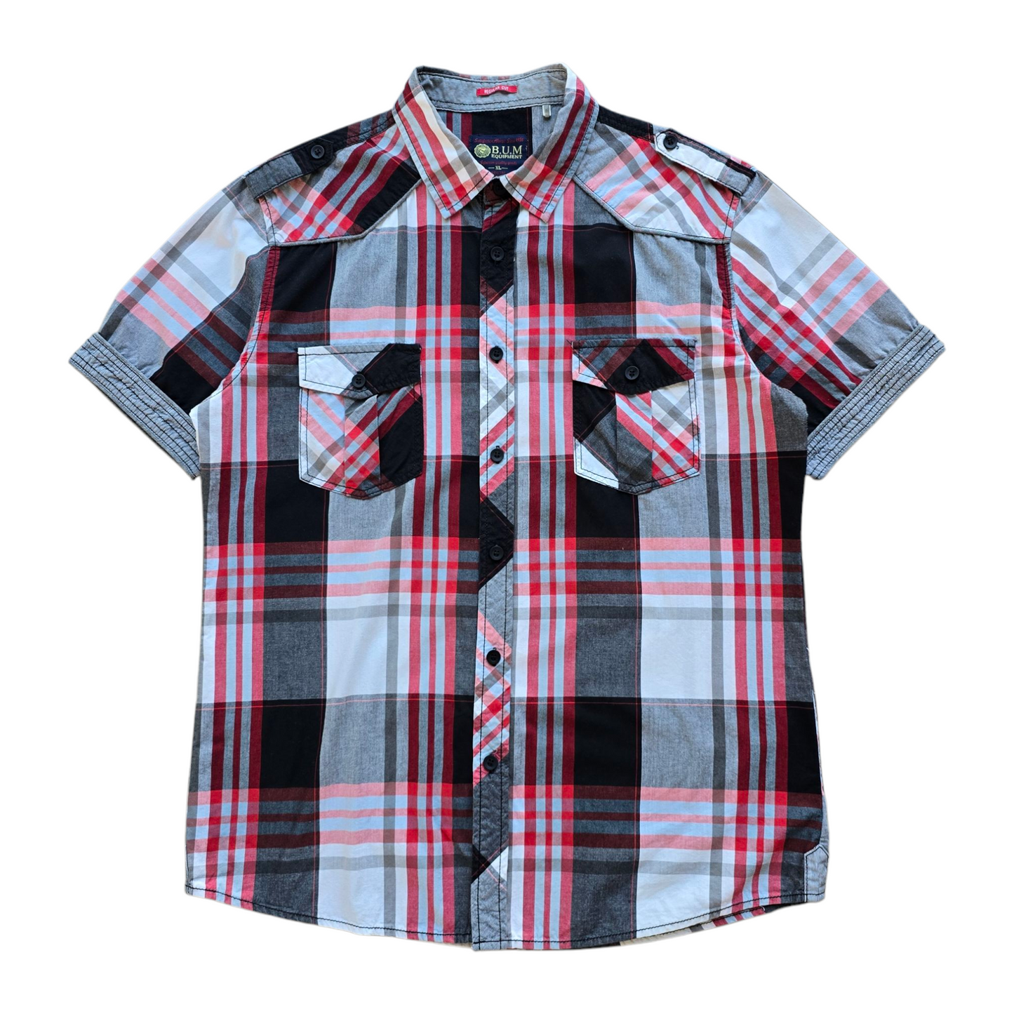 Y2K B.U.M Equipment Button Up Shirt - L/XL