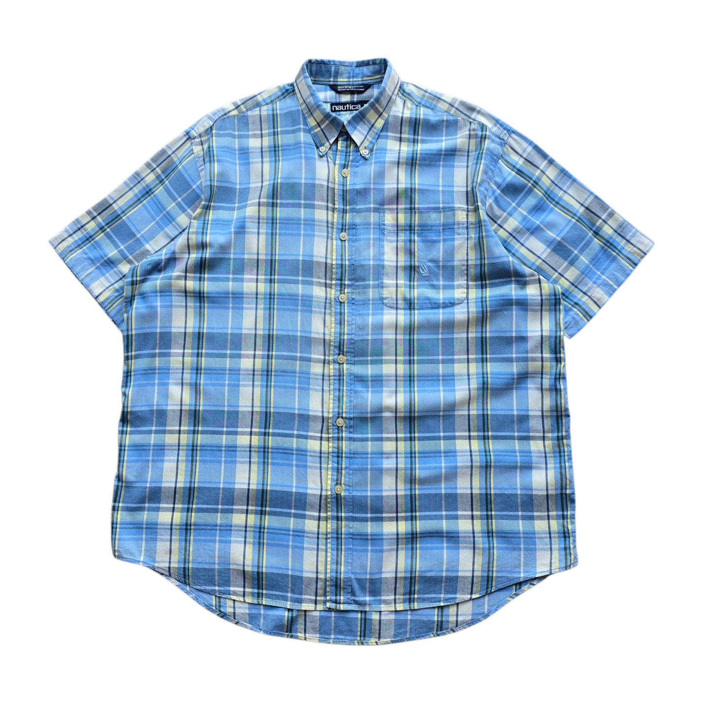 Vintage Nautica Short Sleeve Button Up Shirt - XXL