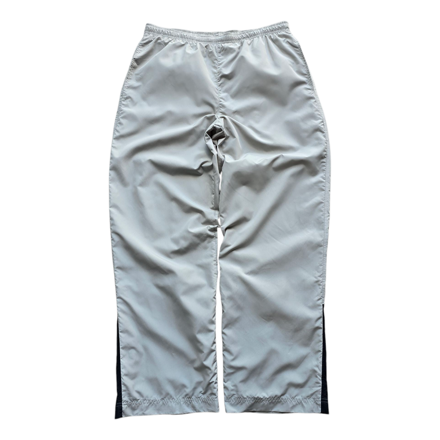 Vintage Nike Embroidered Swoosh Ankle Zip Track Pants - L