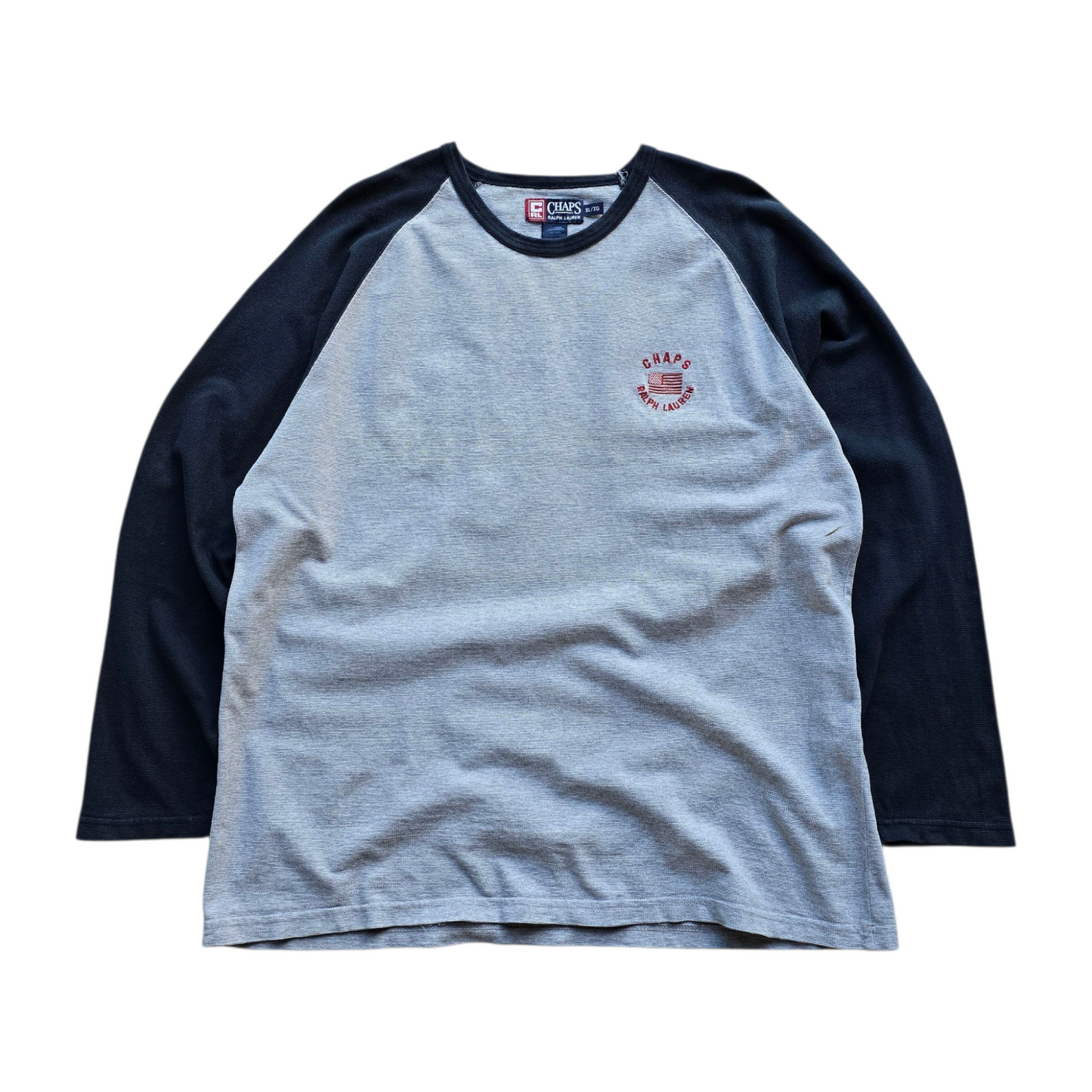 Vintage Chaps Ralph Lauren Long Sleeve Waffle Knit Tee - XL