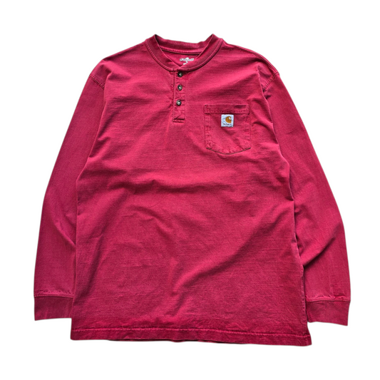 Carhartt Long Sleeve Pocket Henley Tee - L