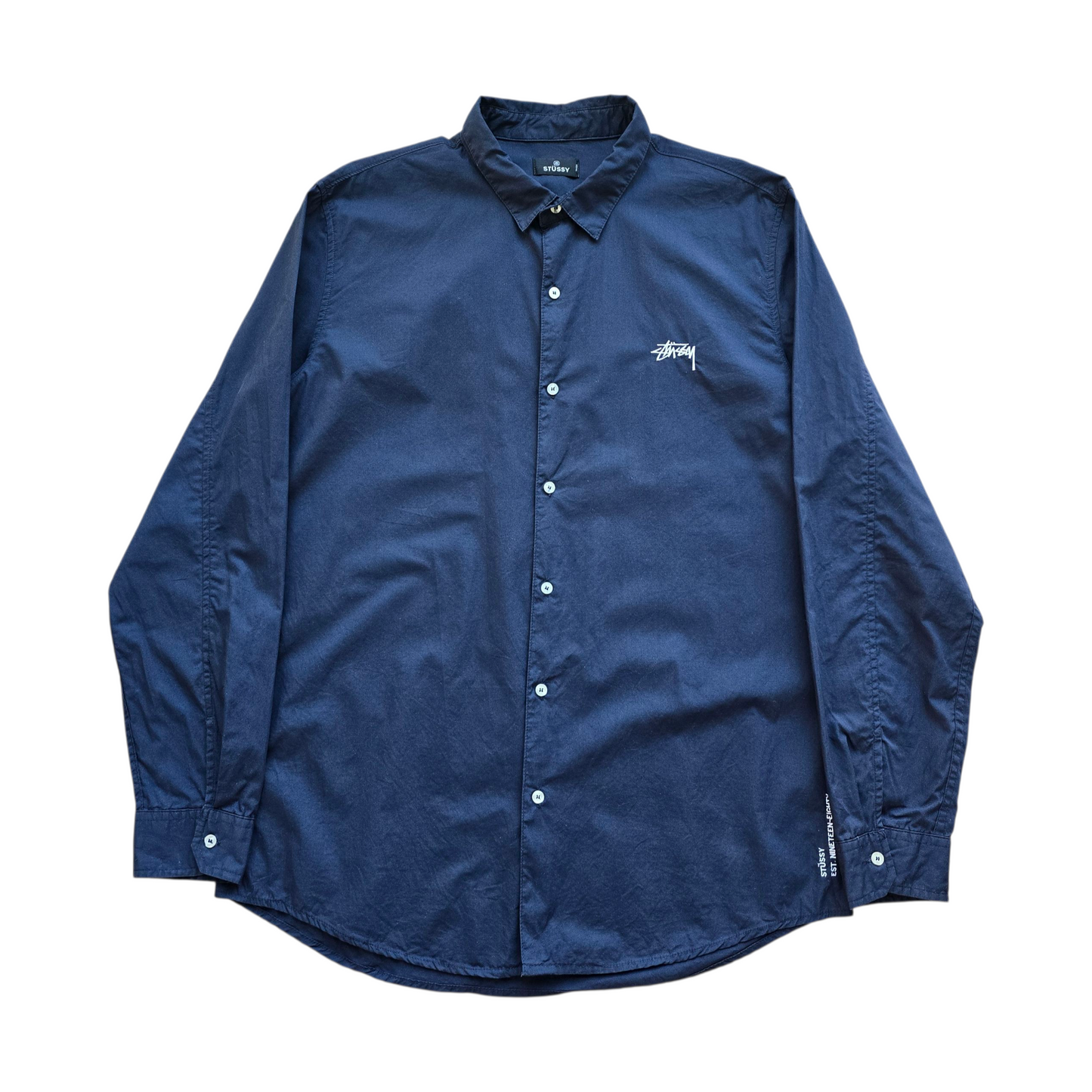 Stussy Long Sleeve Button Up Shirt - XXL