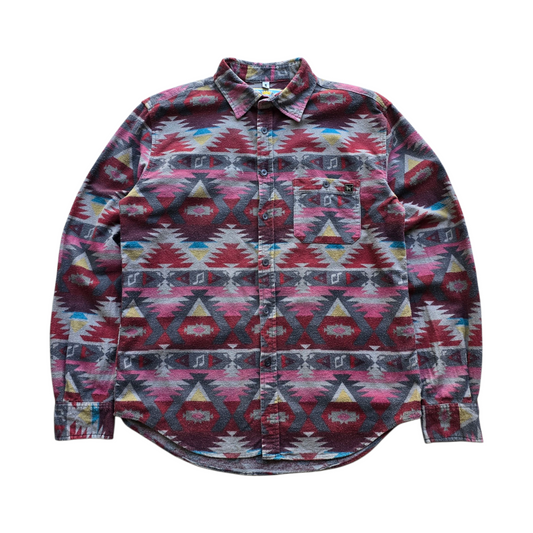 Mambo Loud Flannel Button Up Shirt - S