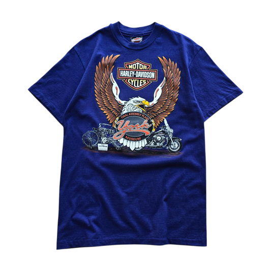 Vintage 1995 Harley Davidson York Museum Tee - S/M