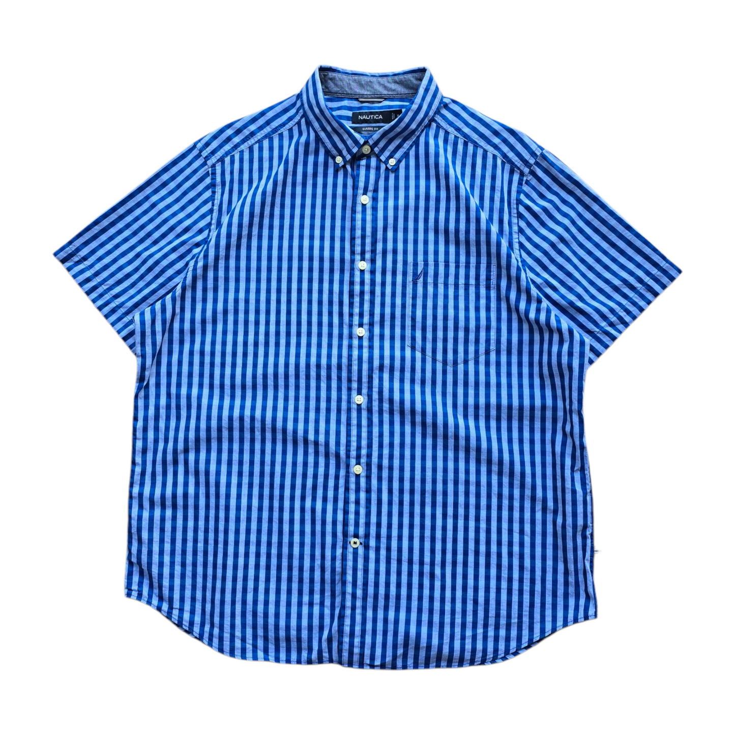 Nautica Short Sleeve Button Up Shirt - XL