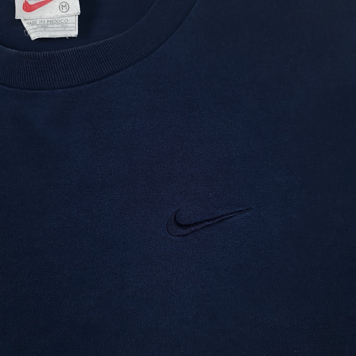 Vintage Nike Embroidered Swoosh Tee - M