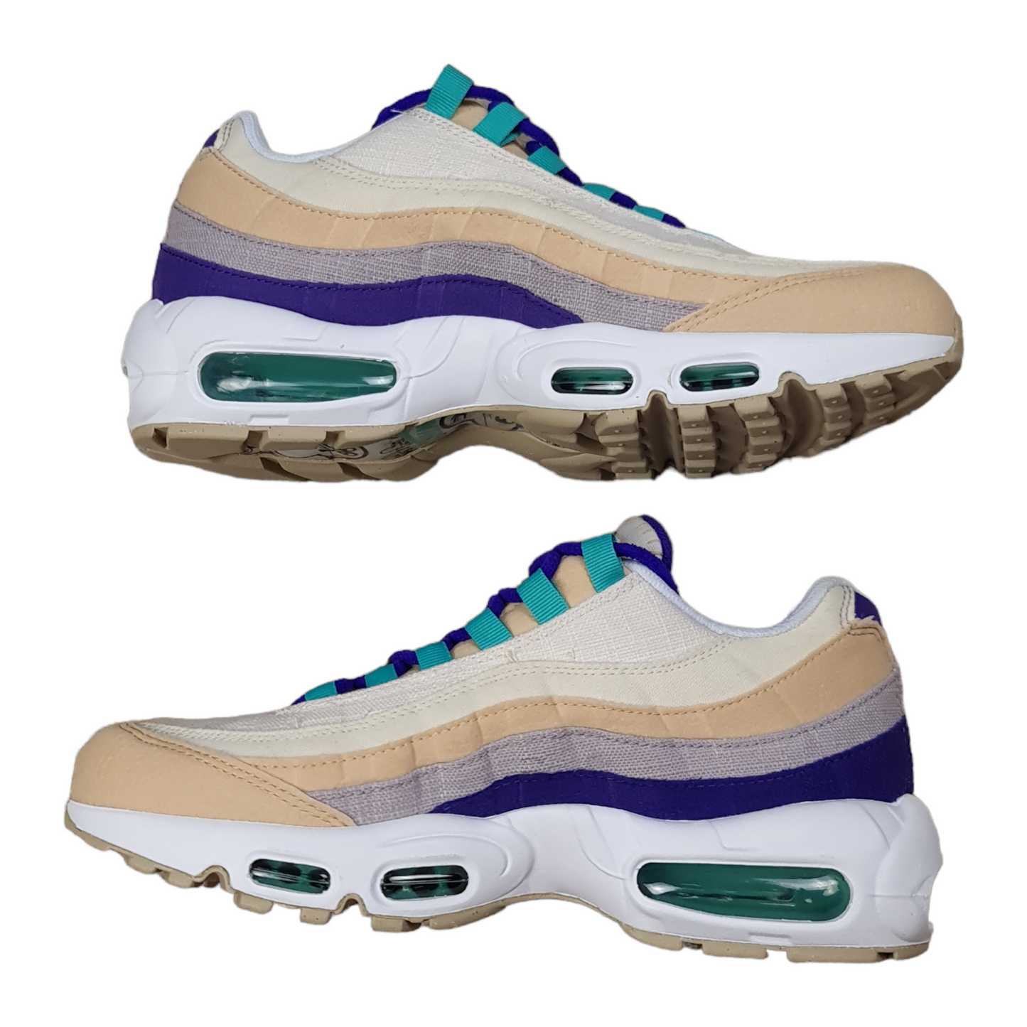 Nike Air Max 95 Air Sprung Sail/Purple/Teal - US7