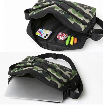 Bape ABC Camo Shoulder Bag +  Bape Carabiner