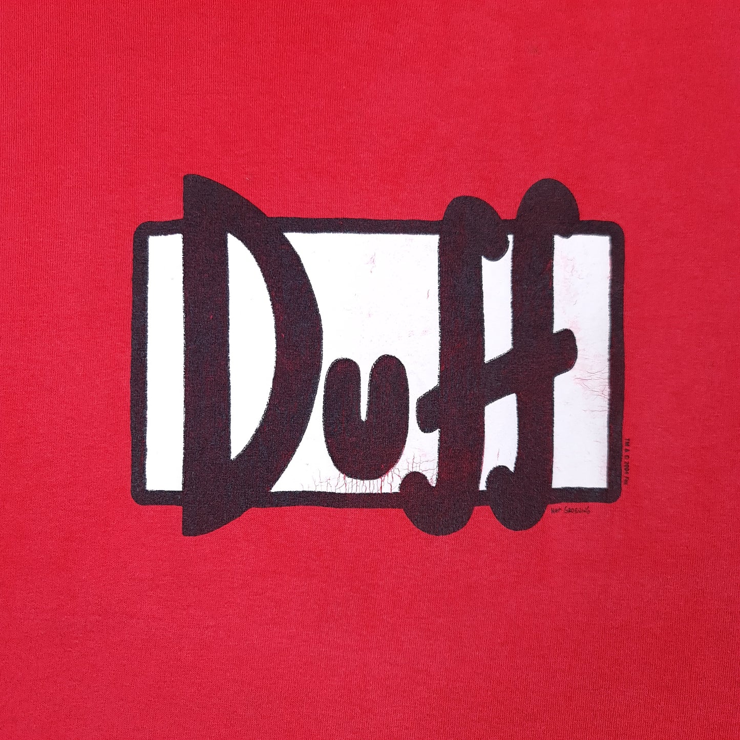 Y2K The Simpsons Duff Beer Tee - XL