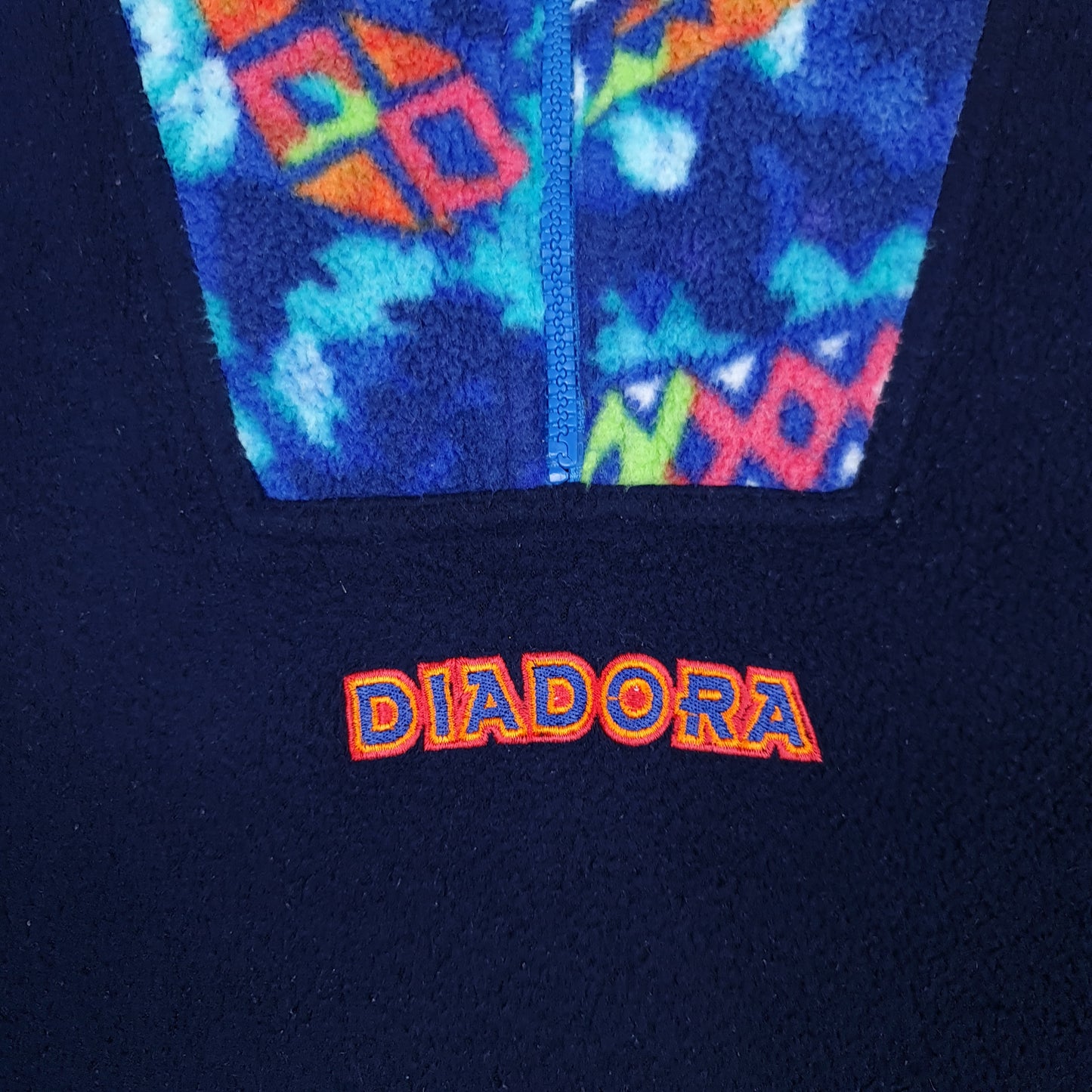 Vintage Diadora 1/4 Zip Fleece - XL