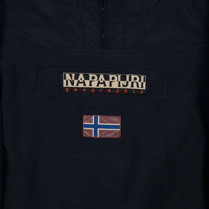 Vintage Napapijri Geographic Fleece Lined Jacket - M