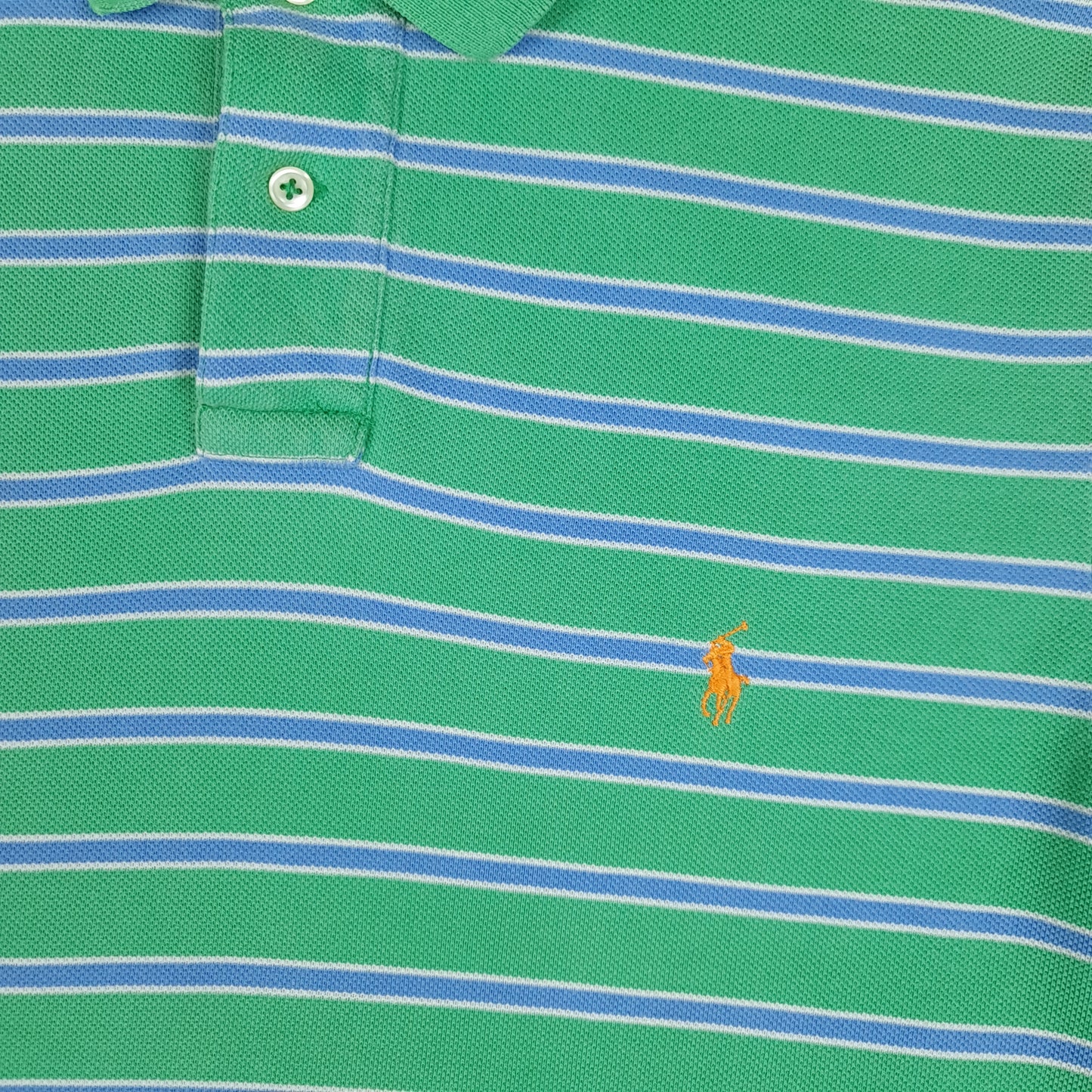 Vintage Ralph Lauren Striped Polo Shirt - M