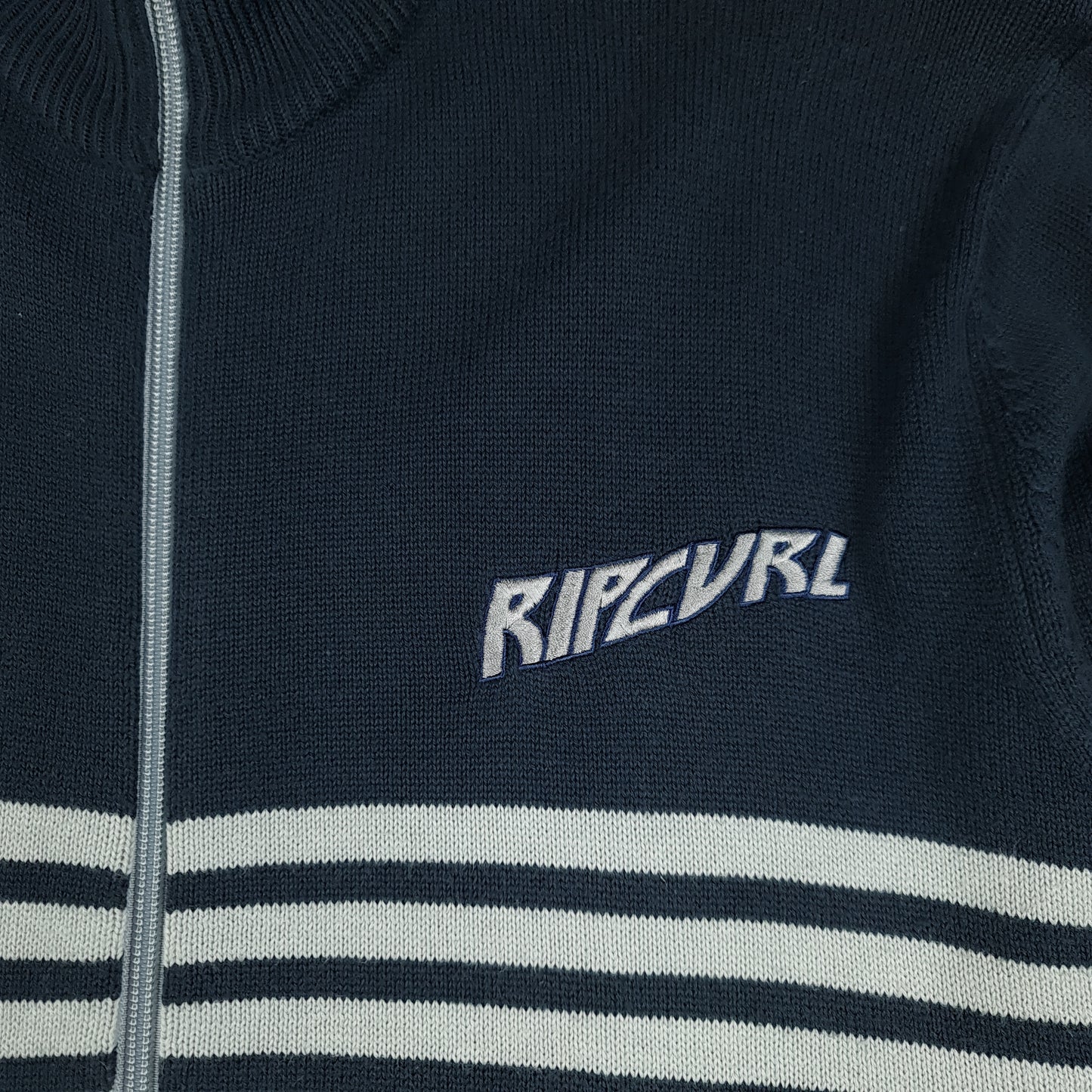 Vintage Y2K Rip Curl Full Zip Knit Sweater - M/L