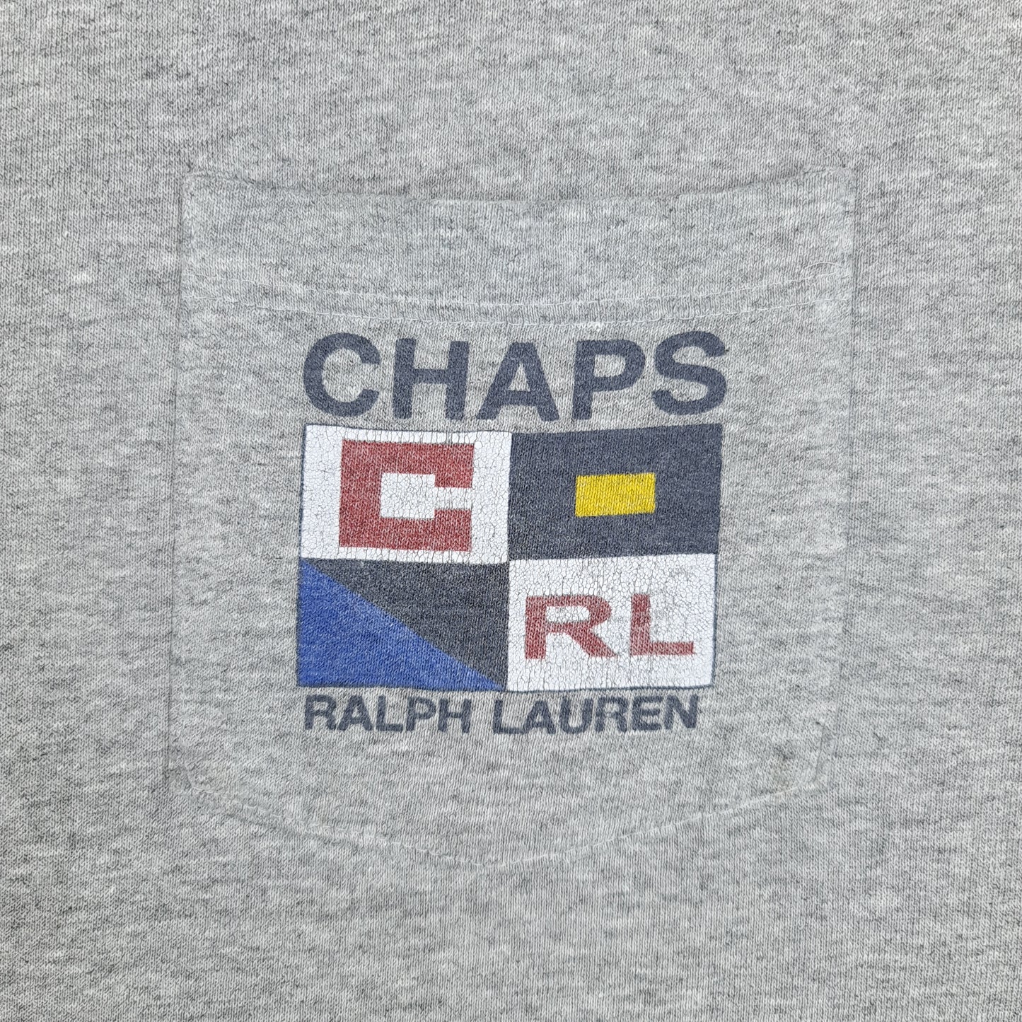 Vintage Chaps Ralph Lauren Pocket Tee - L/XL