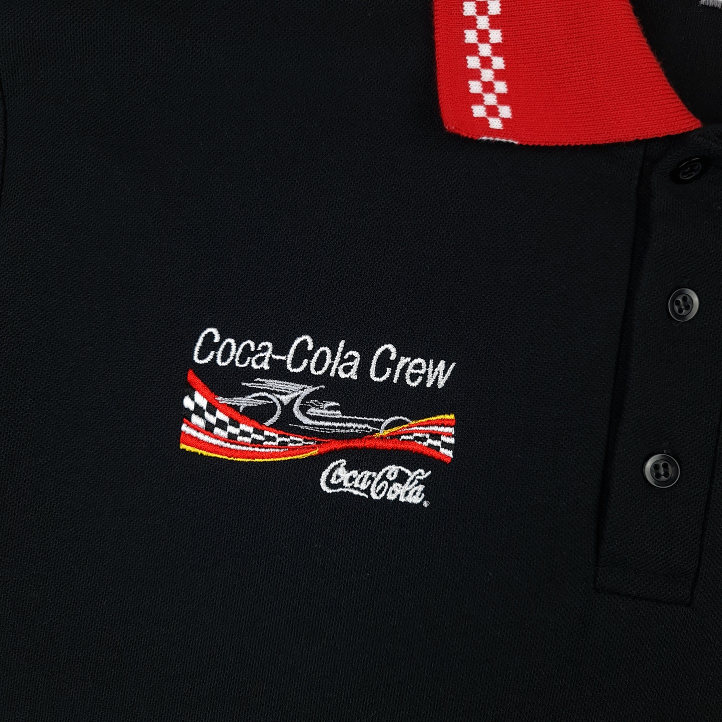 Vintage Coca Cola Racing Crew Polo Shirt - L