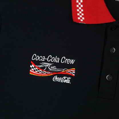 Vintage Coca Cola Racing Crew Polo Shirt - L