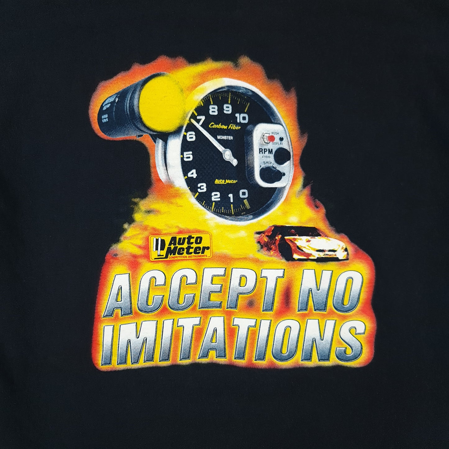 Auto Meter Accept No Imitations Tee - M