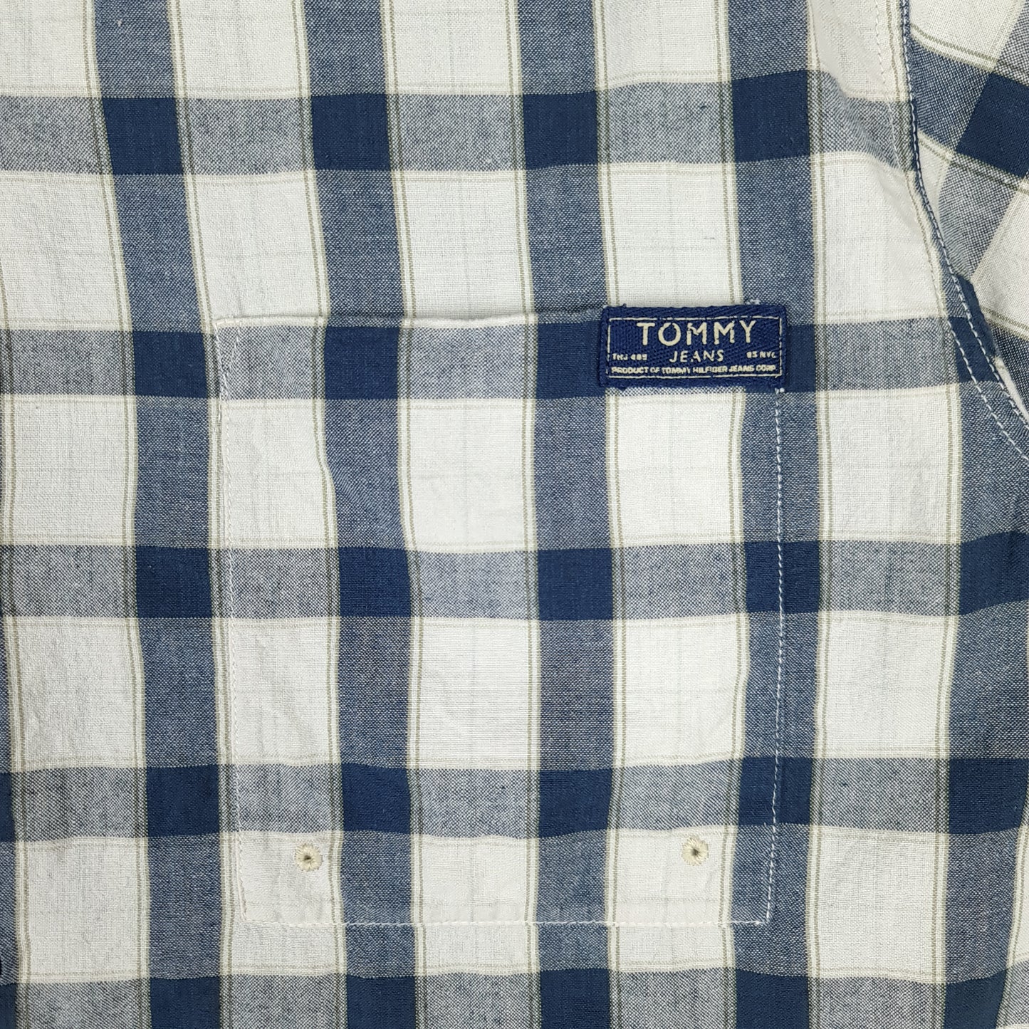 Vintage Tommy Hilfiger Check Button Up Shirt - L/XL