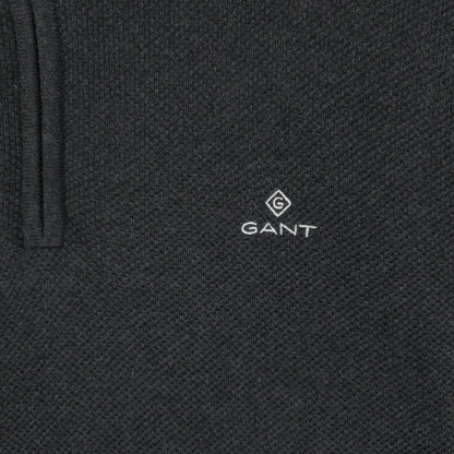 Gant Cotton Pique 1/4 Zip Sweater - L