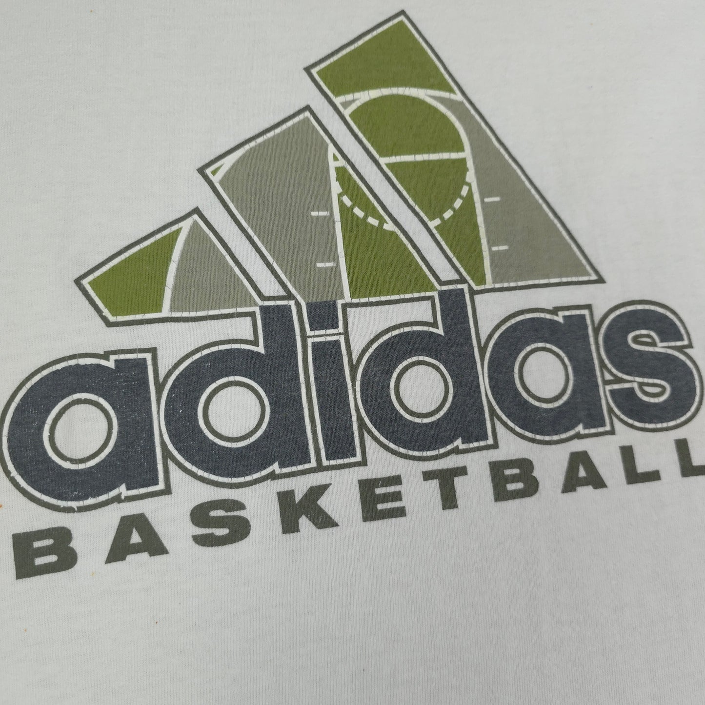 Vintage Adidas Basketball Graphic Tee - M/L