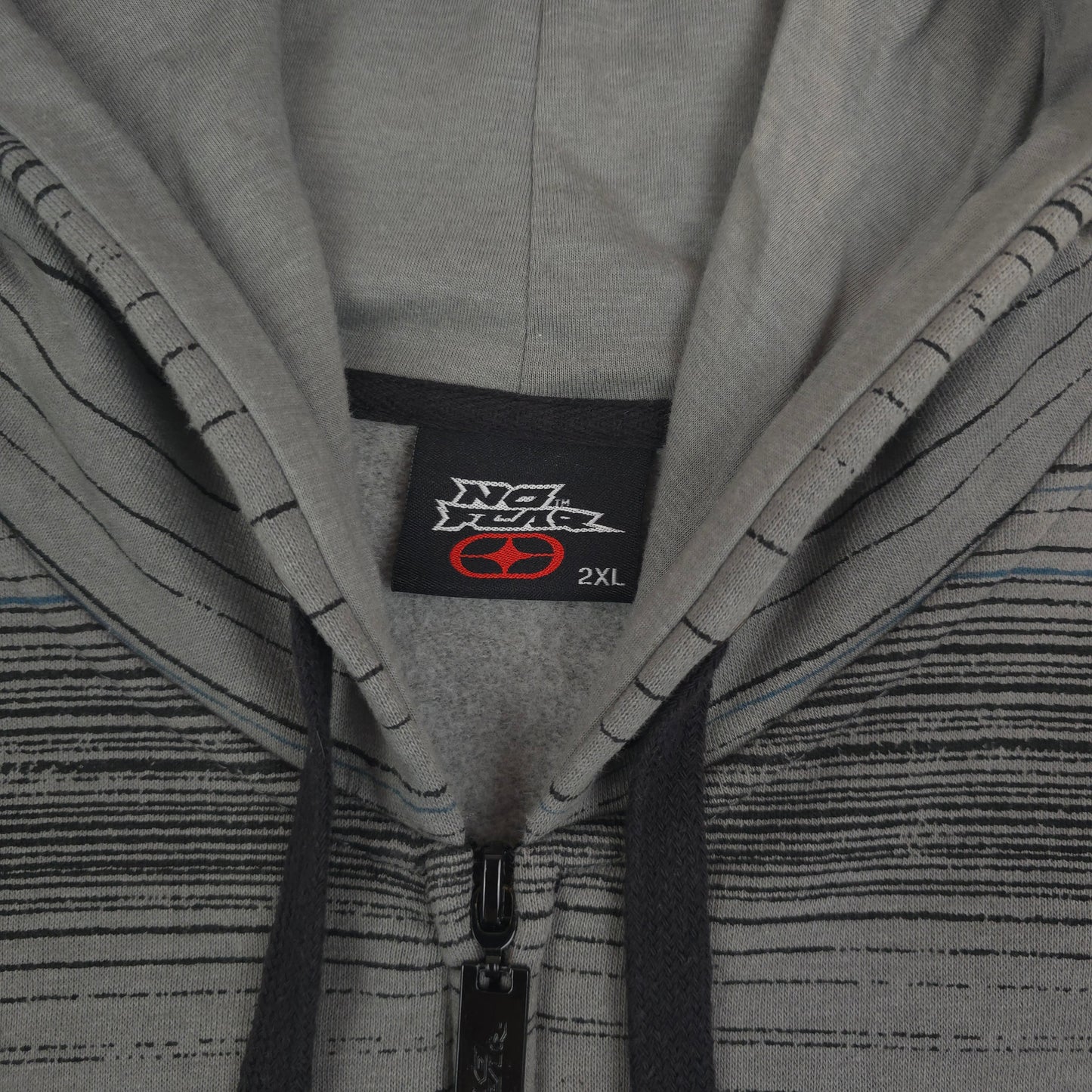 Vintage Y2K No Fear Full Zip Hoodie - XL/XXL