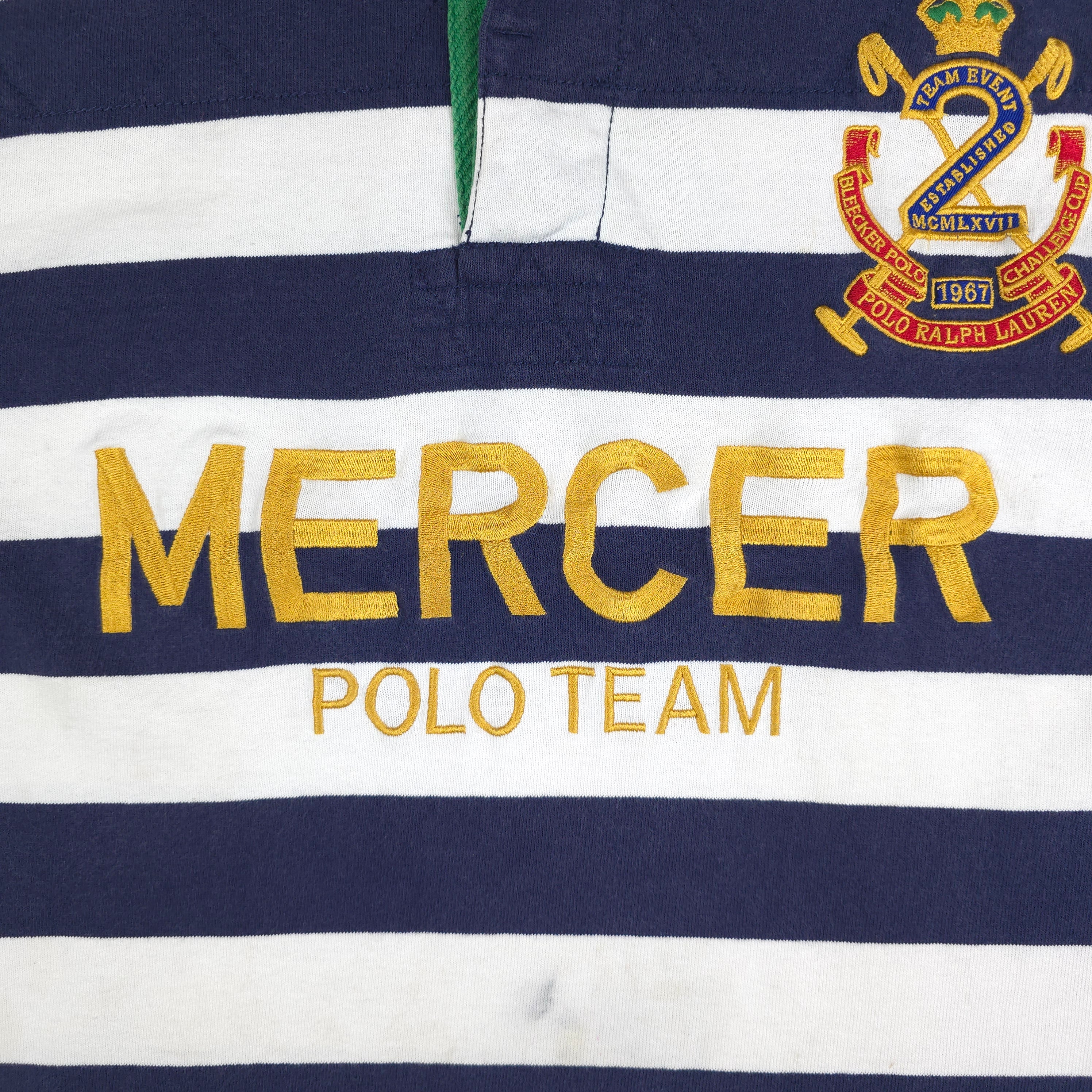 Vintage Ralph Lauren Mercer Polo Team Rugby Shirt XXL DEEP VINTAGE