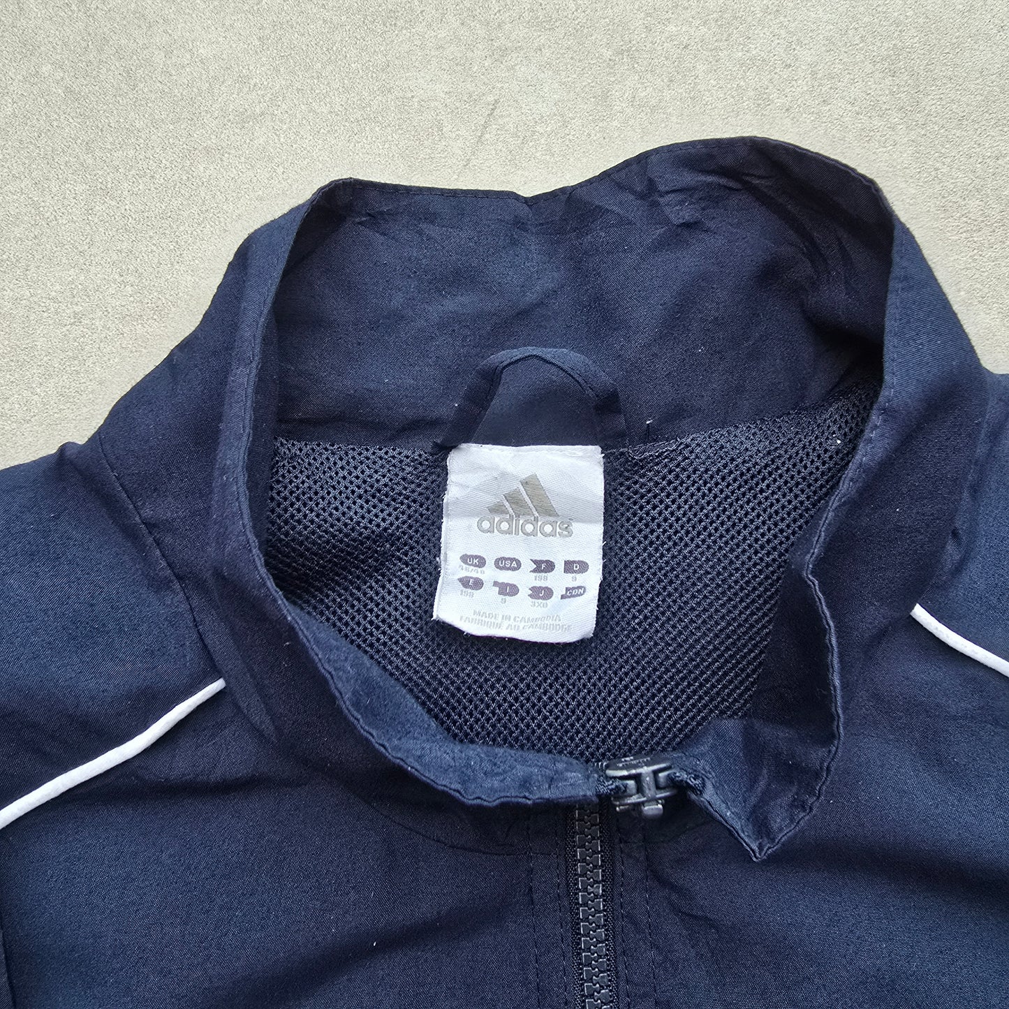 Y2K Adidas Windbreaker Jacket - L