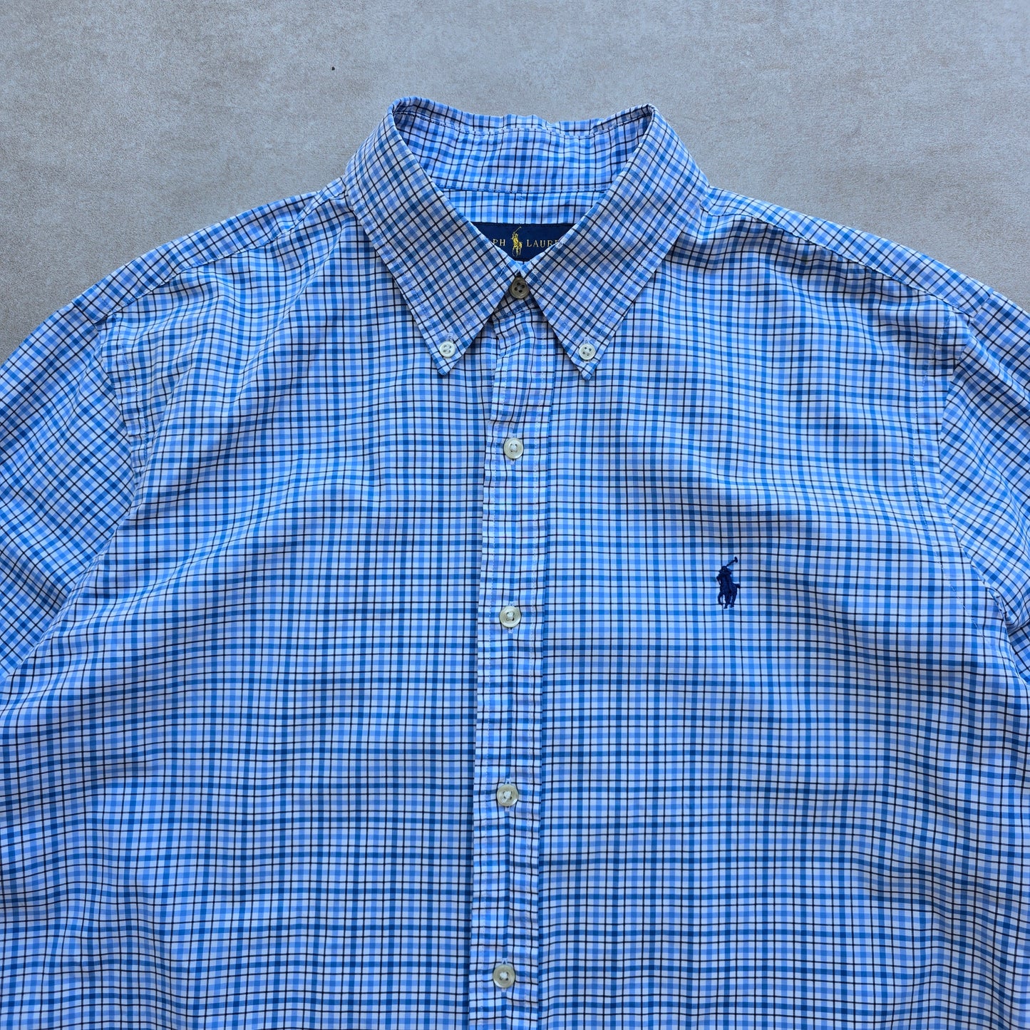 Ralph Lauren Check Button Up Shirt - L