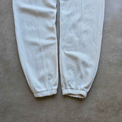 Nike Embroidered Swoosh Cream Sweatpants - WMNS S