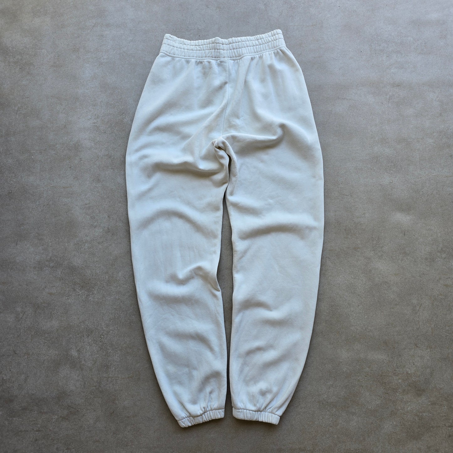 Nike Embroidered Swoosh Cream Sweatpants - WMNS S