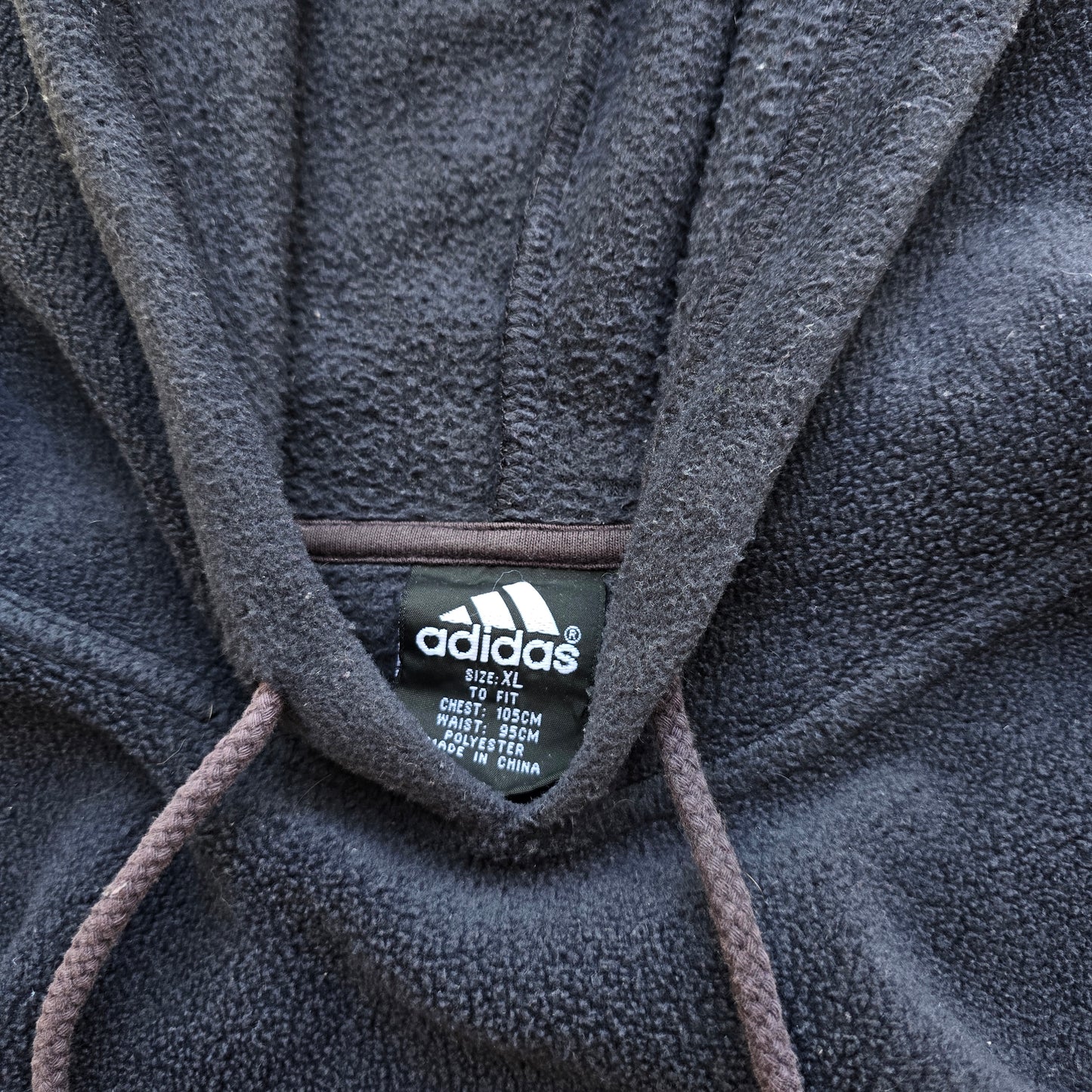 Vintage Adidas Fleece Hoodie - XL