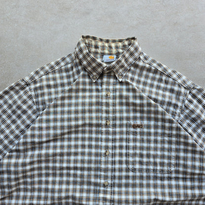 Vintage Carhartt Short Sleeve Check Shirt - XL