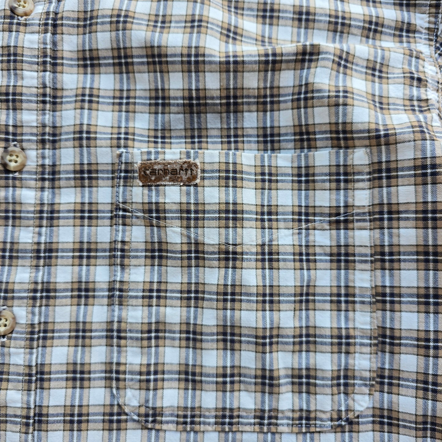 Vintage Carhartt Short Sleeve Check Shirt - XL