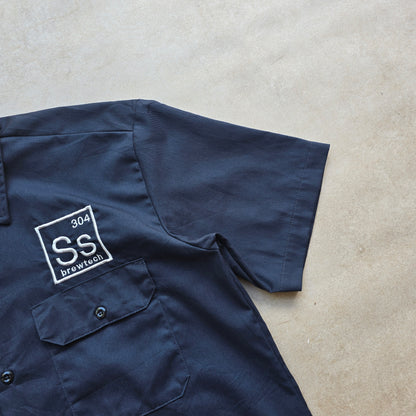 Y2K Dickies Short Sleeve Brewtech Work Shirt - M