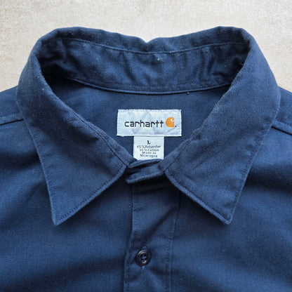 Vintage Carhartt Short Sleeve Button Up Shirt - L