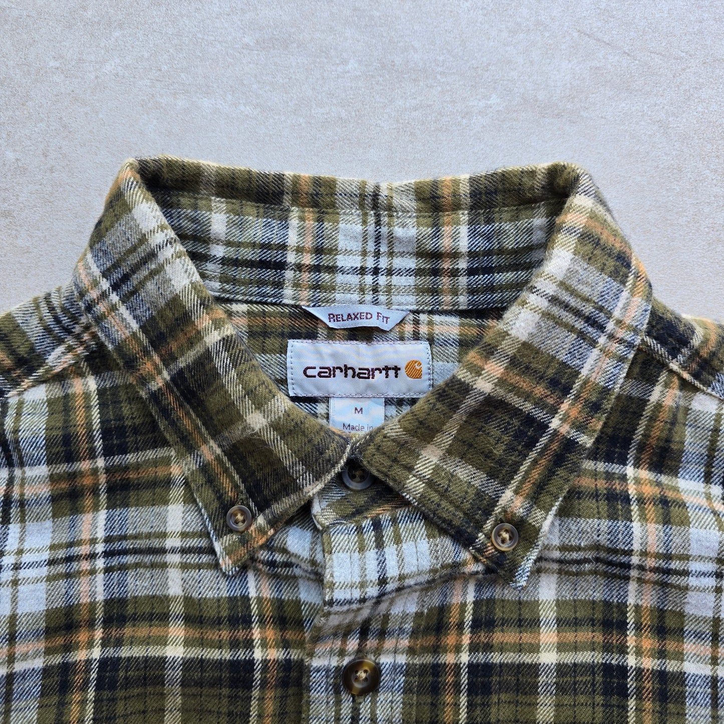 Carhartt Check Flannel Shirt - M