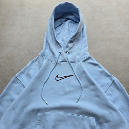 Nike Centre Swoosh Baby Blue Hoodie - S