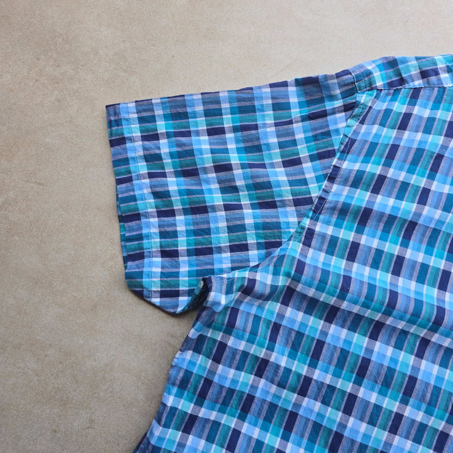 Nautica Plaid Short Sleeve Button Up Shirt - L